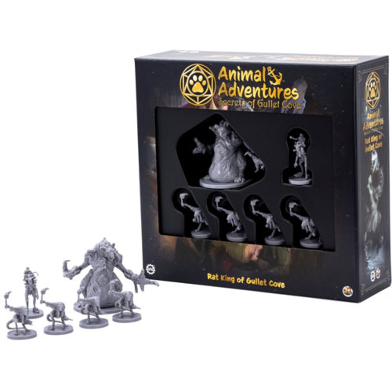 Animal Adventures RPG: Miniatures Set – Rat King of Gullet Cove