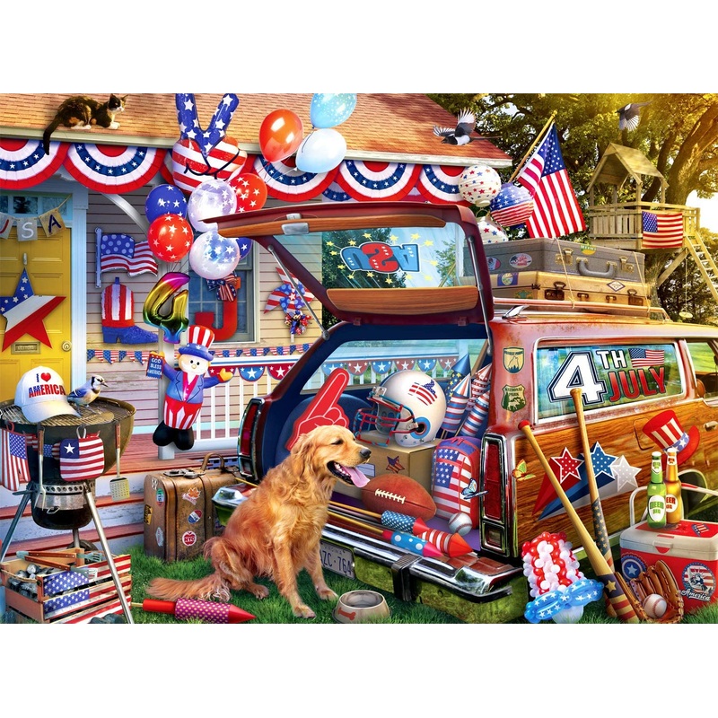 Buffalo Games – Patriotic Road Trip – 1000 Piece Jigsaw Puzzle