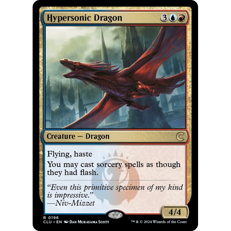 Hypersonic Dragon (CLU-196) – Ravnica: Clue Edition [Rare]