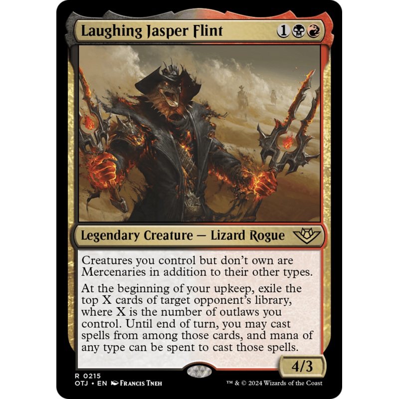 Laughing Jasper Flint (OTJ-215) – Outlaws of Thunder Junction Foil [Rare]