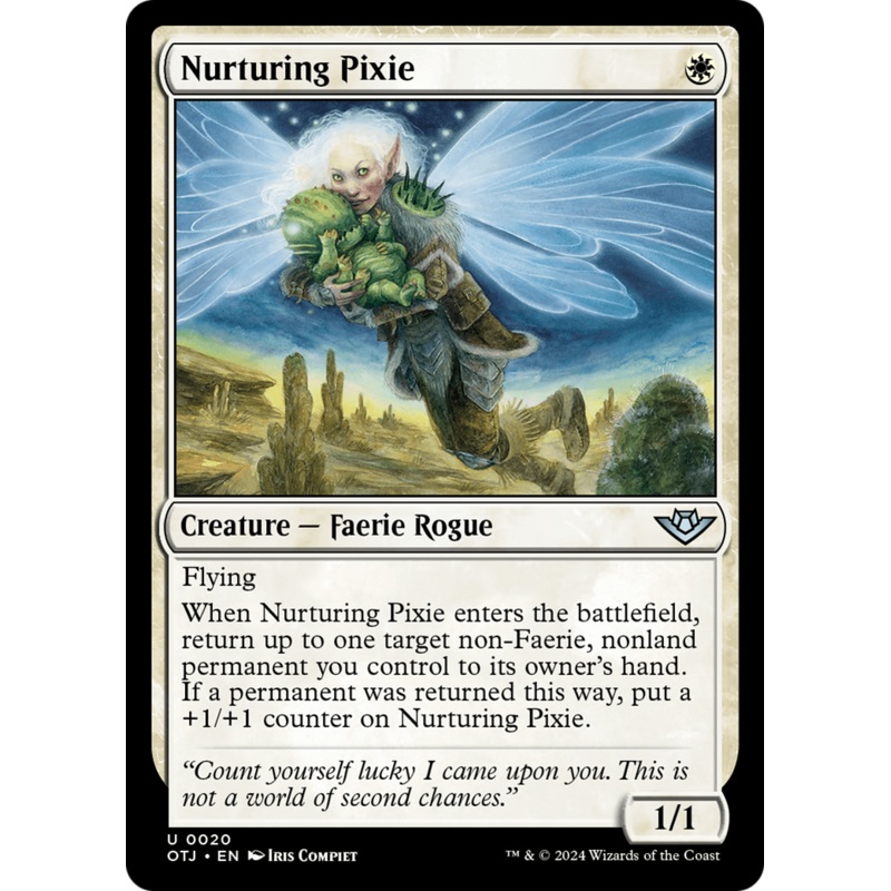 Nurturing Pixie (OTJ-020) – Outlaws of Thunder Junction [Uncommon]