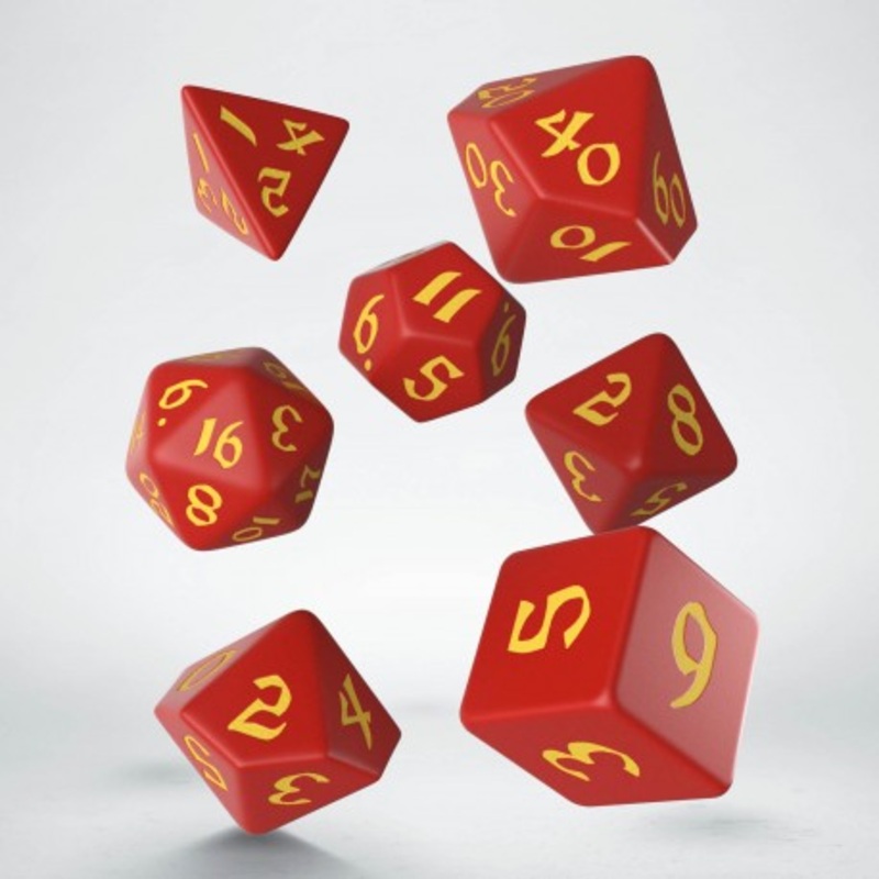 Q-Workshop Classic Runic Red/Yellow 7ct Polyhedral Set