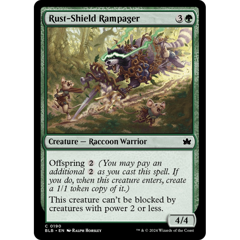 Rust-Shield Rampager (BLB-190) – Bloomburrow [Common]