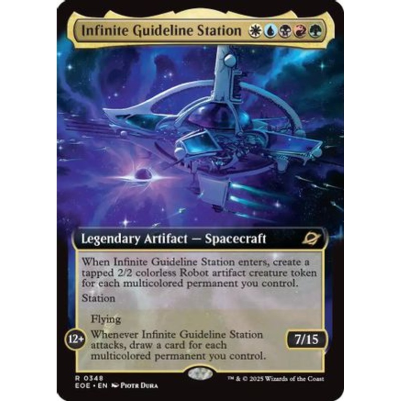 Infinite Guideline Station (Extended Art) (EOE-348) – Edge of Eternities Foil [Rare] Near Mint