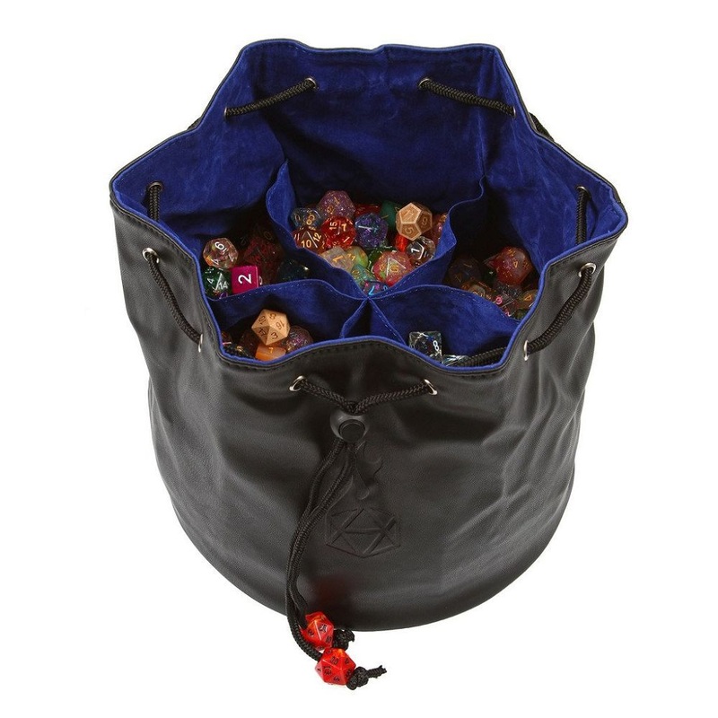 Black/Blue Pouch of the Endless Hoard Dice Bag