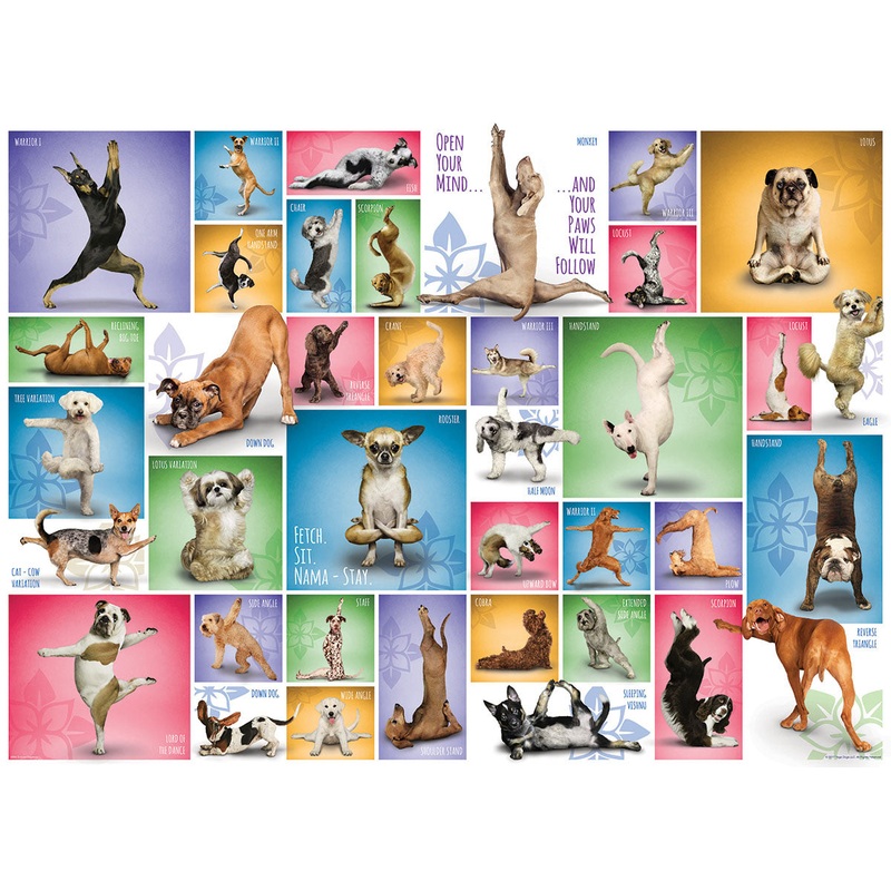 Yoga Dogs  1000 Piece Jigsaw Puzzle (Eurographics)