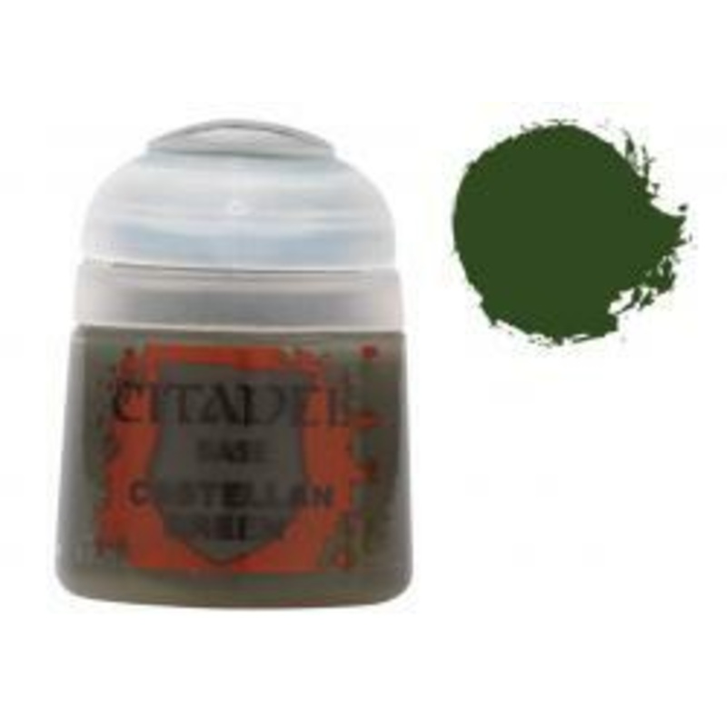 21-14 Citadel Base: Castellan Green  Premium Paint for Miniatures | Milsims Games