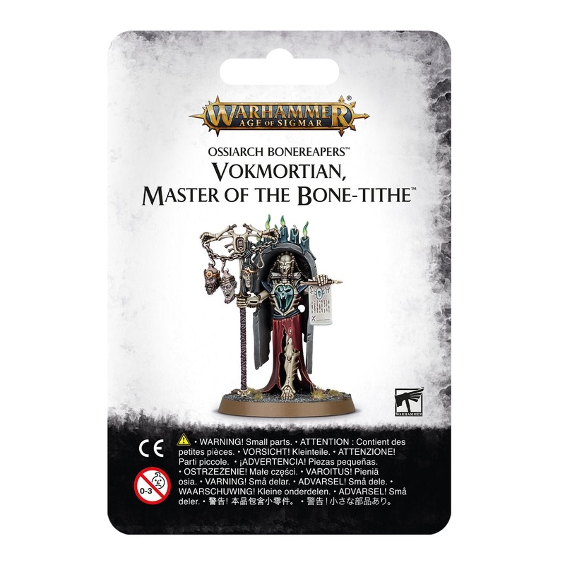 Age of Sigmar Ossiarch Bonereapers Vokmortian, Master of the Bone-tithe AoS OB Vokmortian Master
