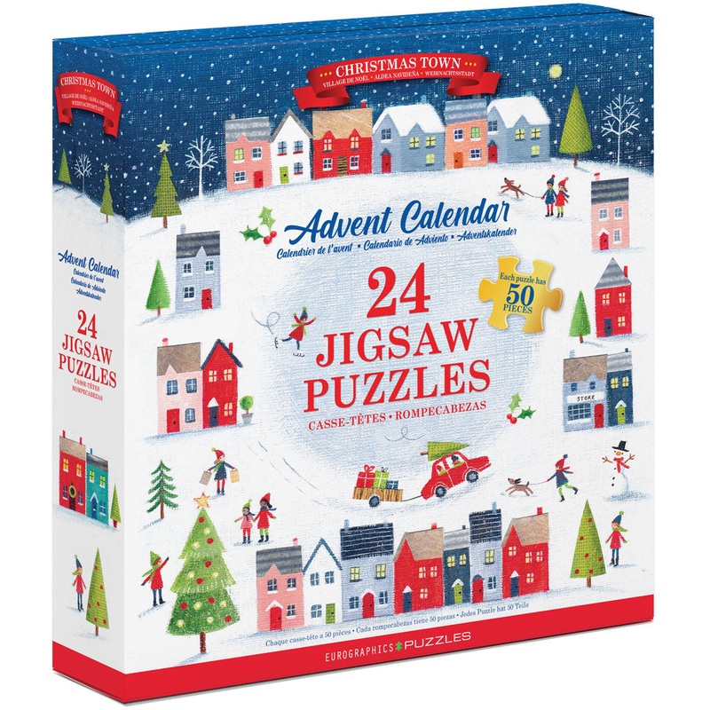 Advent Calendar: Christmas Town  Jigsaw Puzzle (Eurographics)