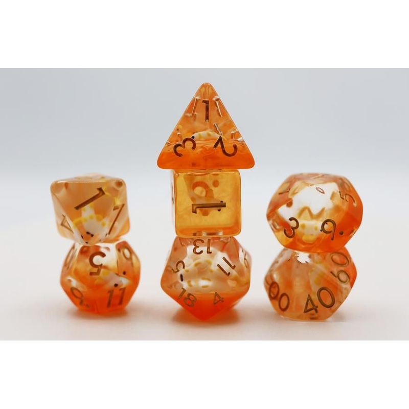 7ct Golden Koi Fish Dice Set 7ct Golden Koi Fish