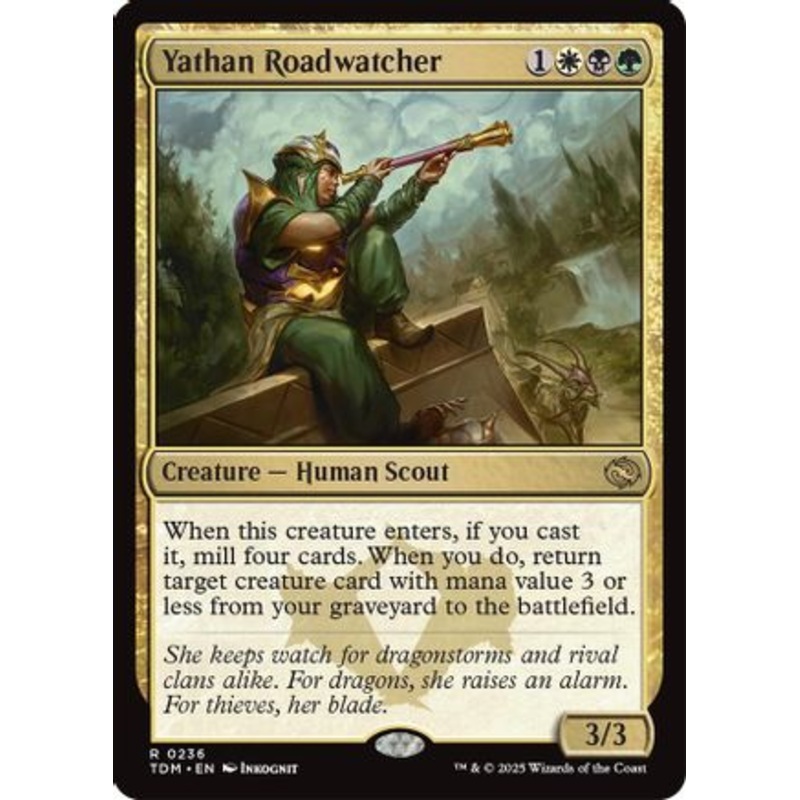 Yathan Roadwatcher (TDM-236) – Tarkir: Dragonstorm Foil [Rare]