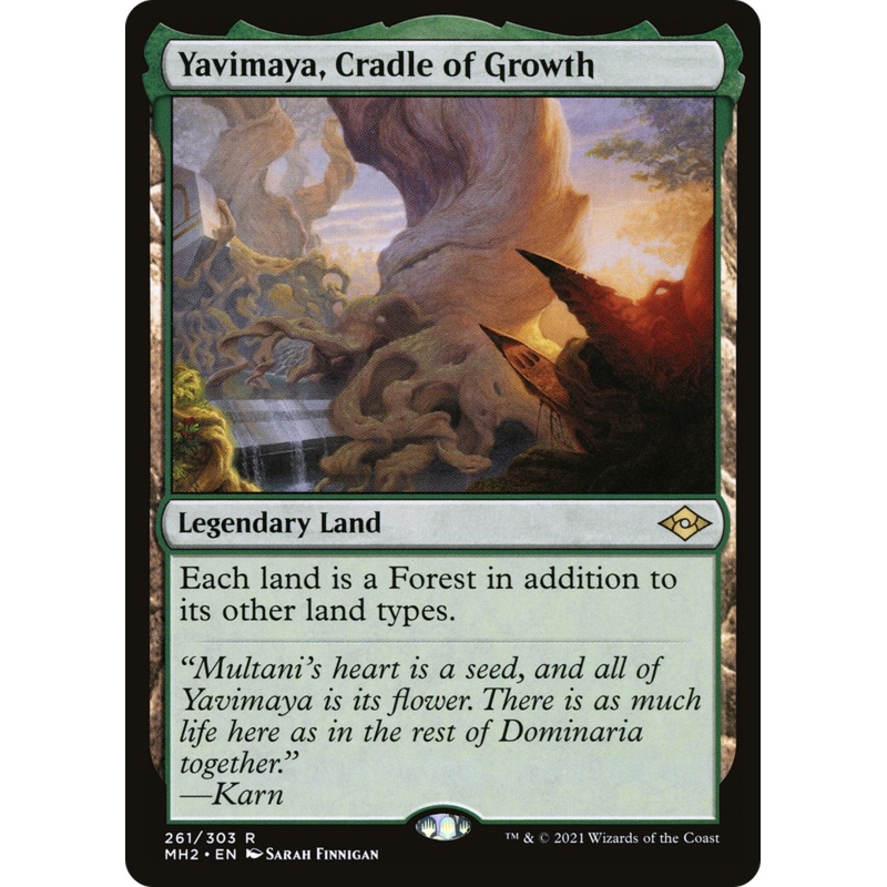 Yavimaya, Cradle of Growth (MH2-261) – Modern Horizons 2 [Rare]