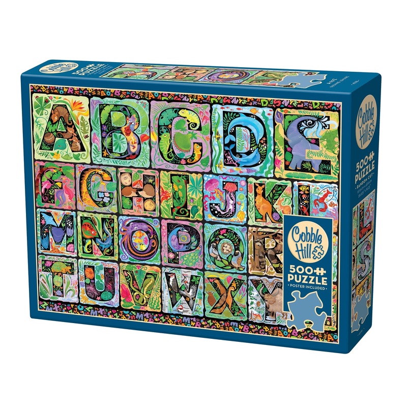 A to Z 500 Piece Jigsaw Puzzle by Cobble Hill