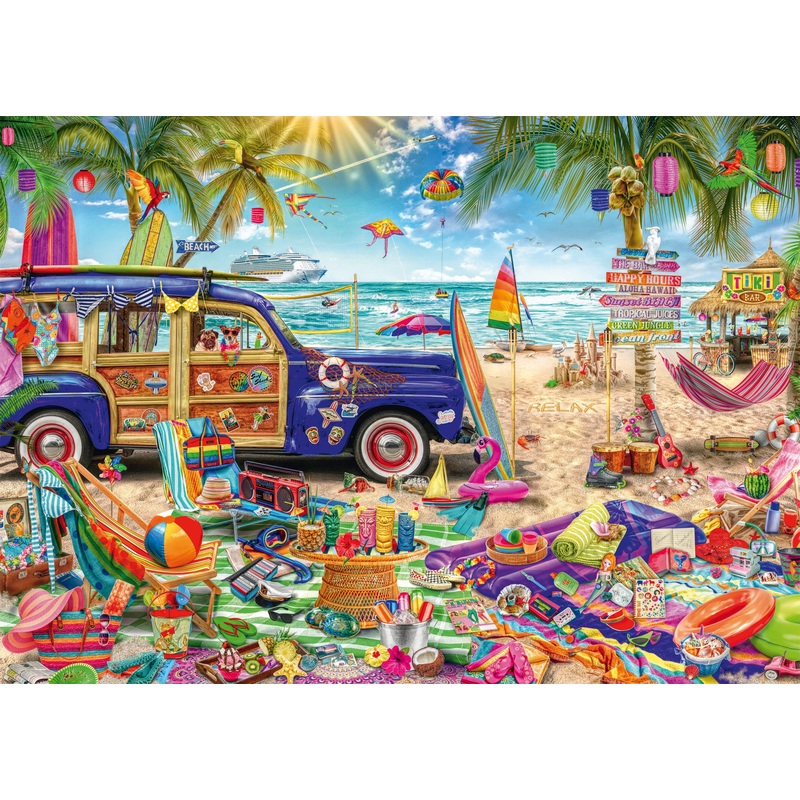 A Sunny Break at the Seaside  1000 Piece Jigsaw Puzzle (Schmidt)