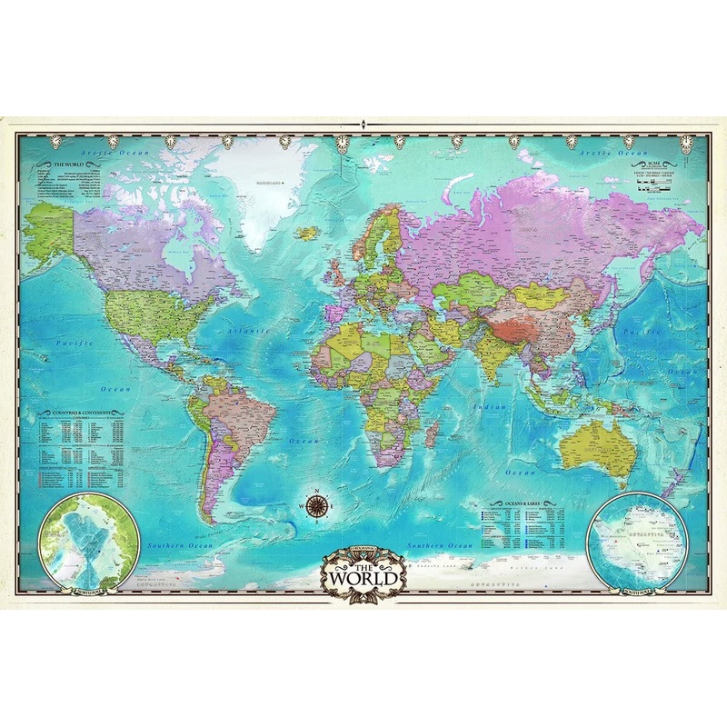 World Map  2000 Piece Jigsaw Puzzle (Eurographics)