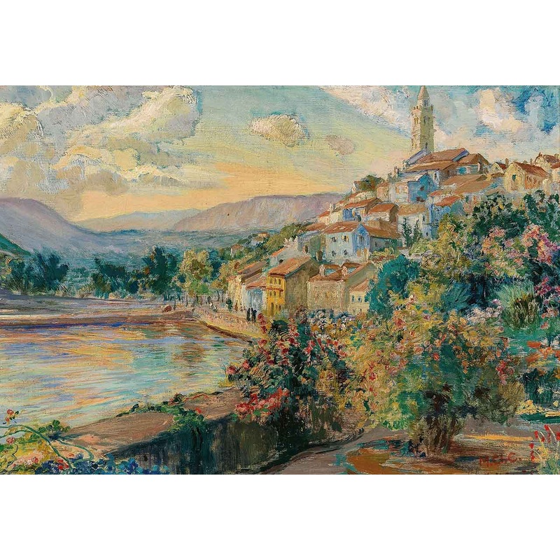 A View of Novi Vinodolski by Menci Clement Crni 250 Pieces 16″ x 10.1″