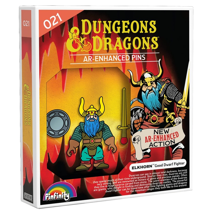 D&D Augmented Reality Pins: Series 1 – Elkhorn, Good Dwarf Fighter