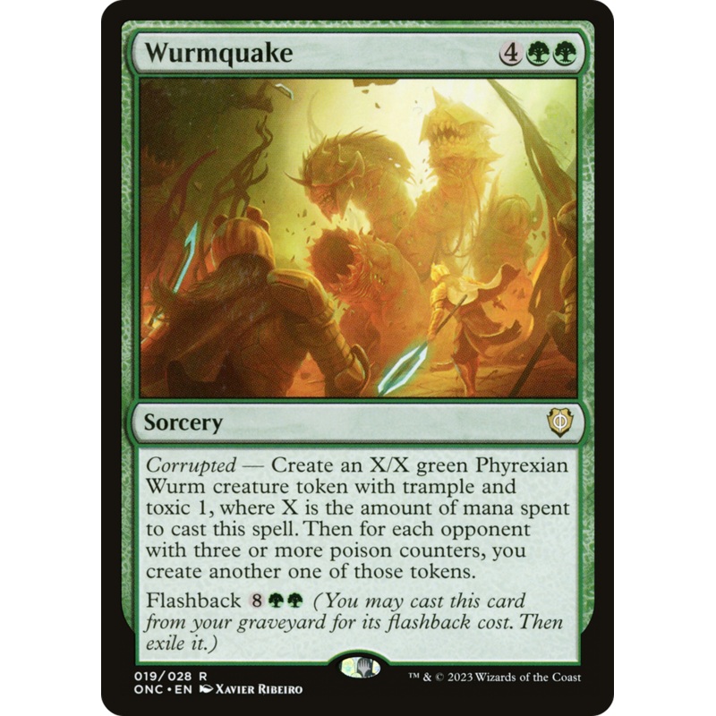 Wurmquake (ONC-019) – Phyrexia: All Will Be One Commander [Rare]