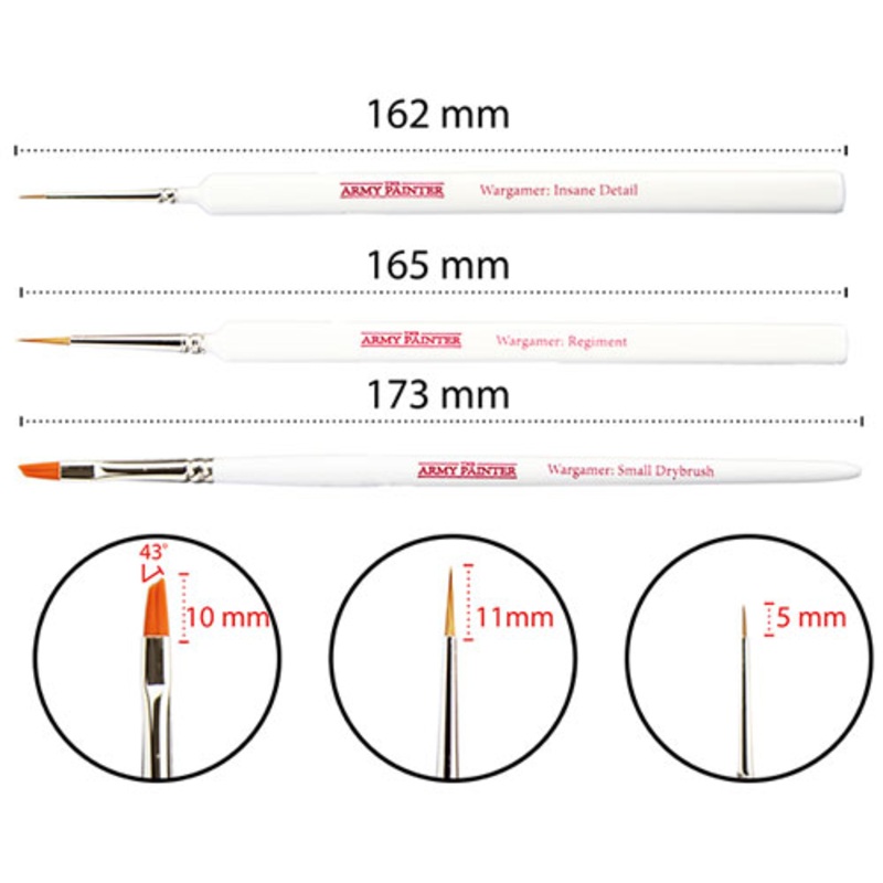 Army Painter: Most Wanted Brush Set (3)