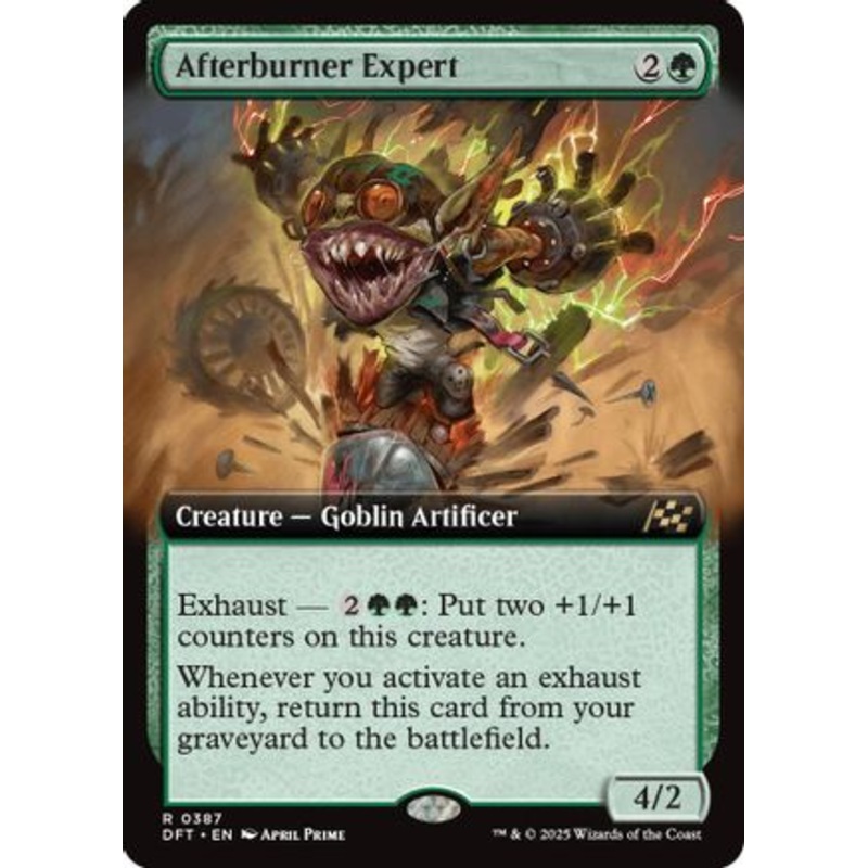 Afterburner Expert (Extended Art) (DFT-387) – Aetherdrift Foil [Rare]