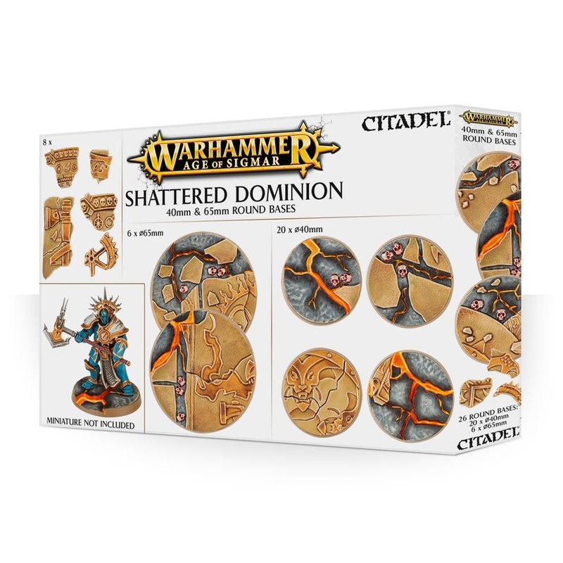 Age of Sigmar Shattered Dominion 40mm & 65mm Round Bases AoS 40 & 65 Round Bases