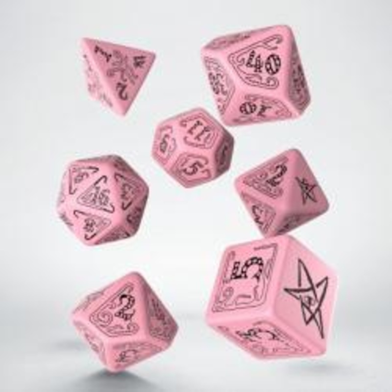 Call of Cthulhu Roleplaying Dice Set (7) – Pink/Black