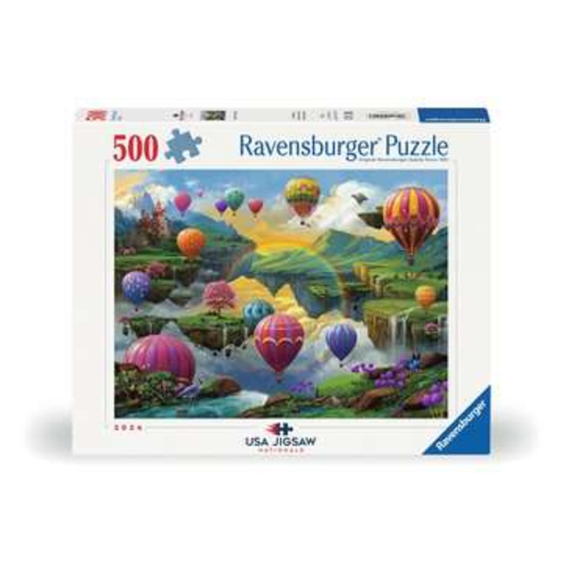 Air Balloon Valley 500 Piece Jigsaw Puzzle by Ravensburger