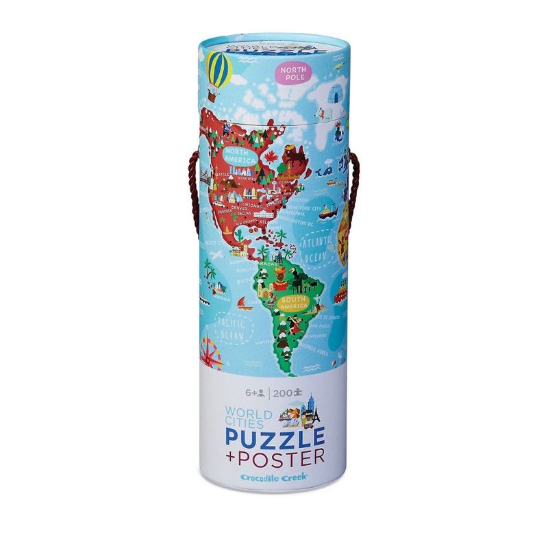 World Cities 200 Piece Puzzle + Poster