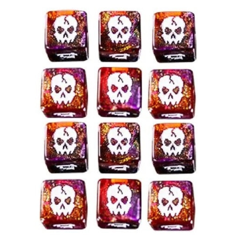 1UP Dice 12d6 Set: Cackling Skull 12d6 Cackling Skull