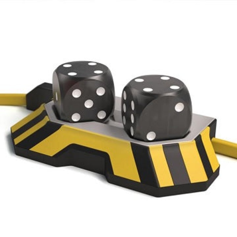 Boogie Dice Self-Rolling Sound-Activated Motorized 2ct D6