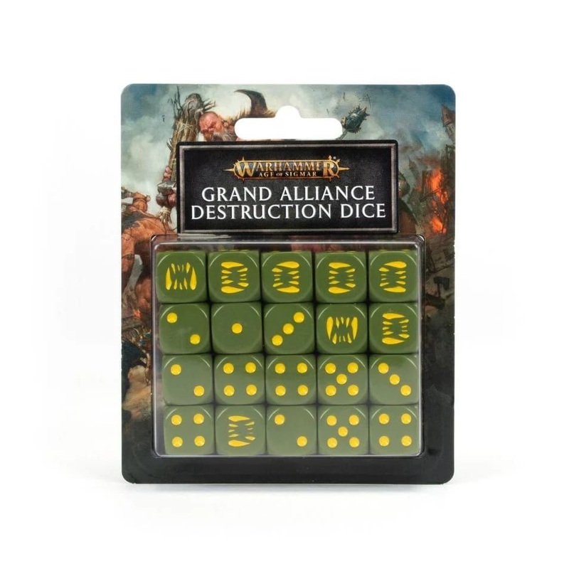 Age of Sigmar Grand Alliance Destruction Dice Set AoS Grand Alliance Destruction