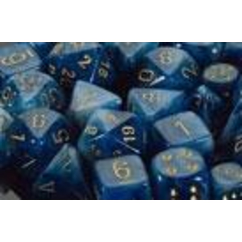 Teal/Gold Phantom d10 Set (10)
