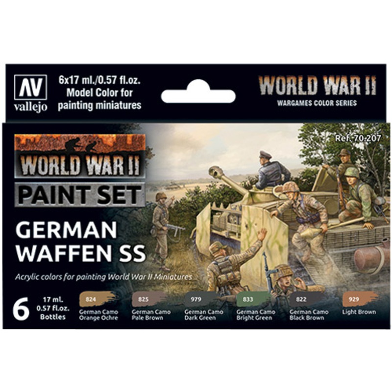 Vallejo Model Color Set: WWII – German Waffen SS