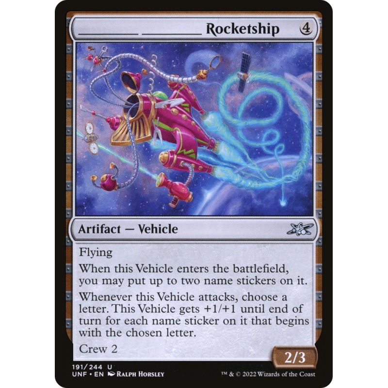 _____ _____ Rocketship (UNF-191) – Unfinity [Uncommon]