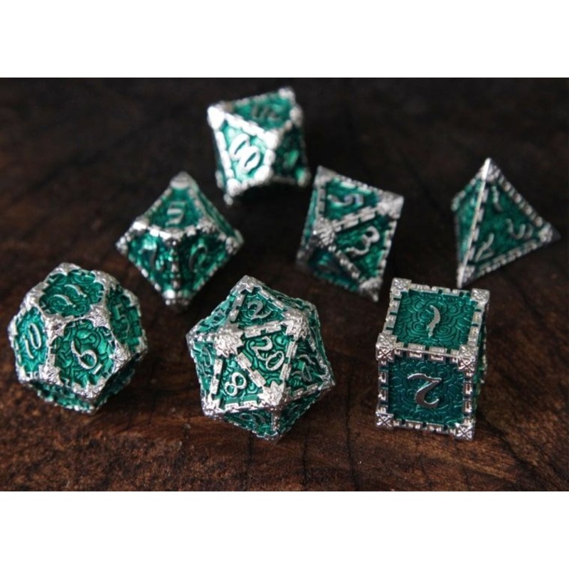 7ct Emerald Bound Metal Set