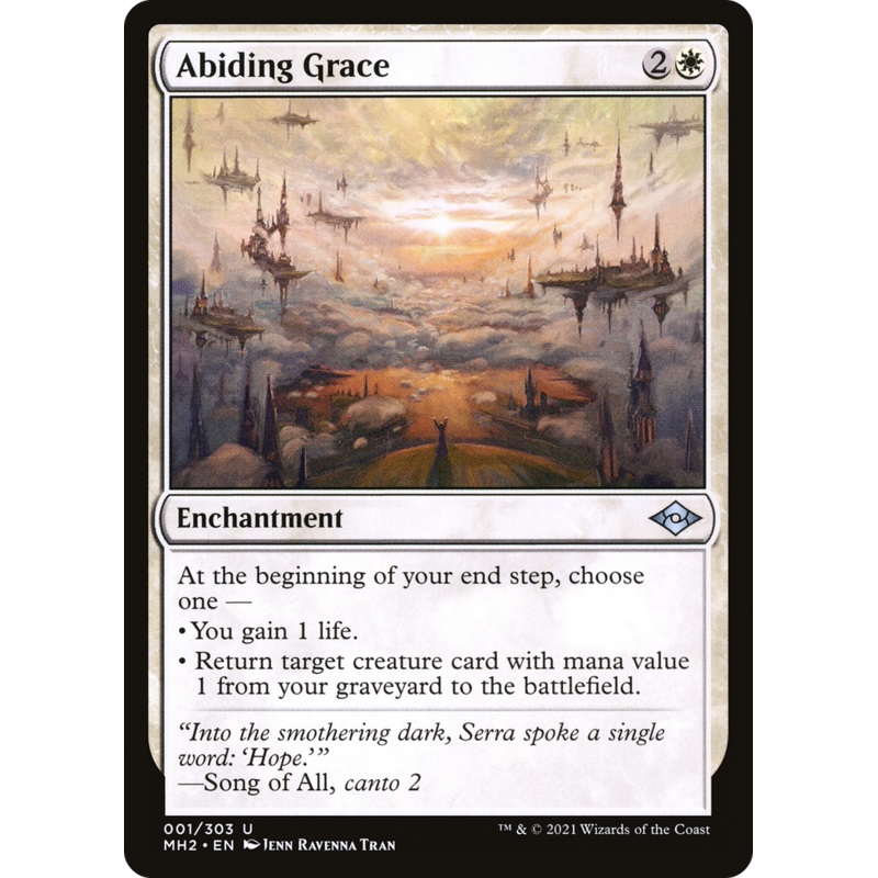 Abiding Grace (MH2-001) – Modern Horizons 2 Foil [Uncommon]