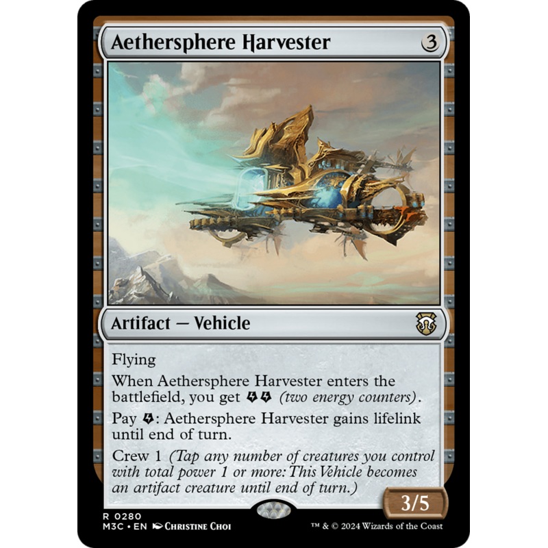 Aethersphere Harvester (M3C-280) – Modern Horizons 3 Commander Foil [Rare]