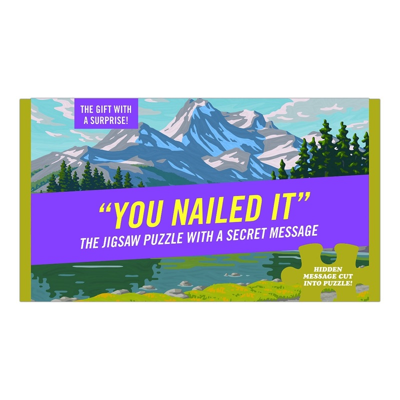 You Nailed It by Knock Knock  Message Piece Jigsaw Puzzle (Galison)