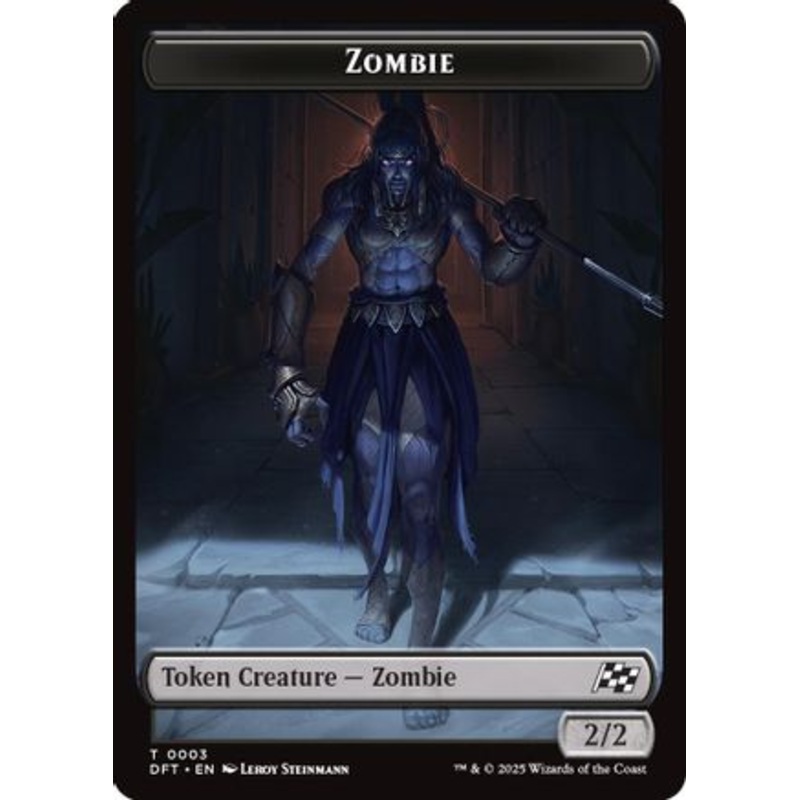 Zombie (0003) // Pilot Double-Sided Token (DFT-3 // 1) – Aetherdrift Foil [Token]