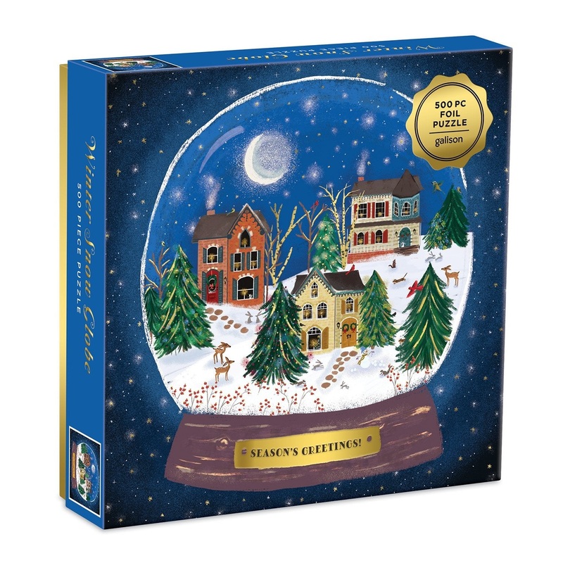 Winter Snow Globe 500 Piece Jigsaw Puzzle by Galison