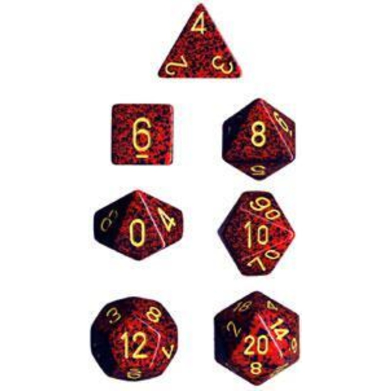Speckled Poly Mercury Dice Set (7)