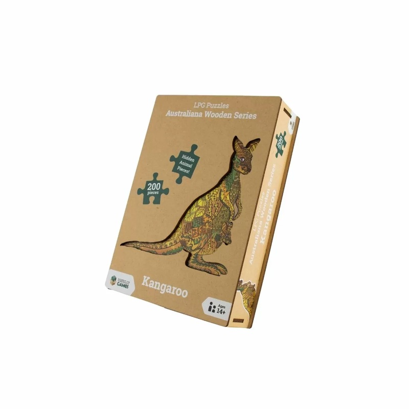 Wooden Puzzle Australiana Series 01 – Kangaroo