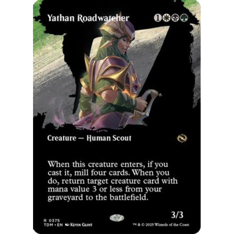 Yathan Roadwatcher (Borderless) (TDM-375) – Tarkir: Dragonstorm Foil [Rare]