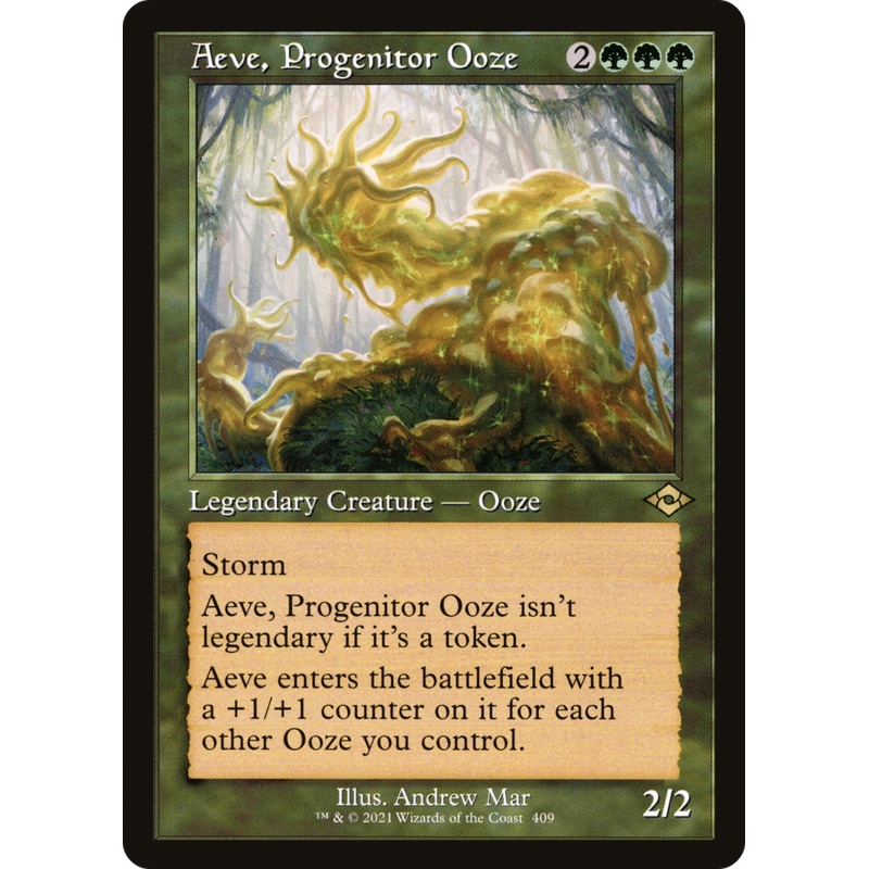 Aeve, Progenitor Ooze (MH2-409) – Modern Horizons 2 [Rare] Retro Frame