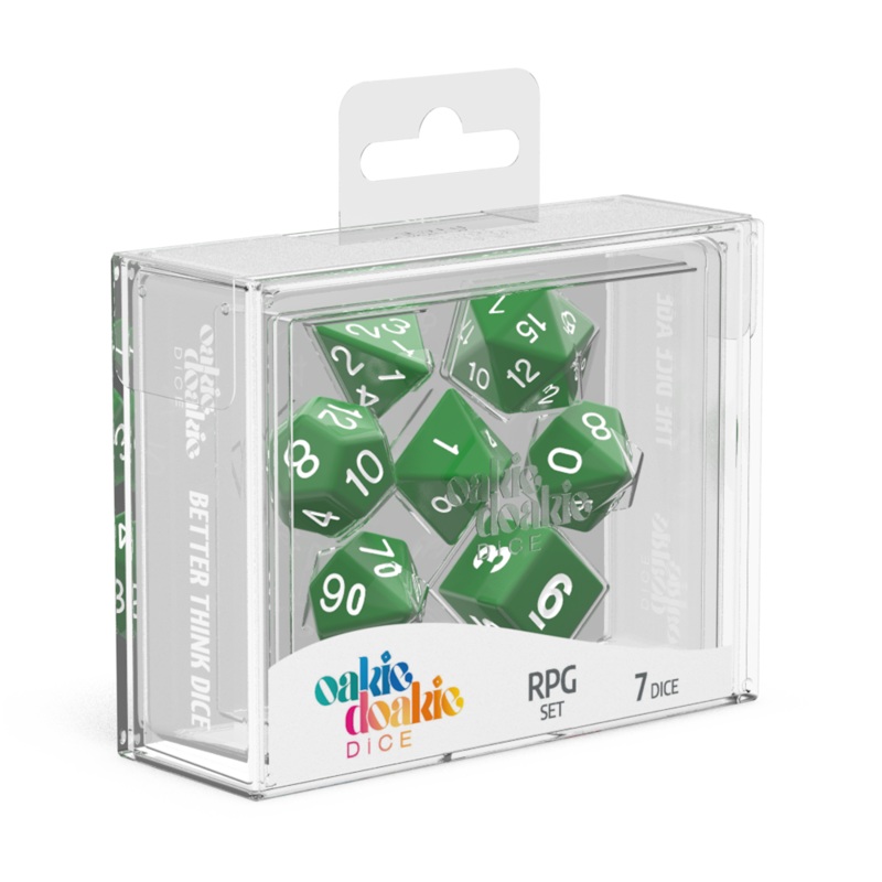 RPG Set – Solid – Green (7 dice)