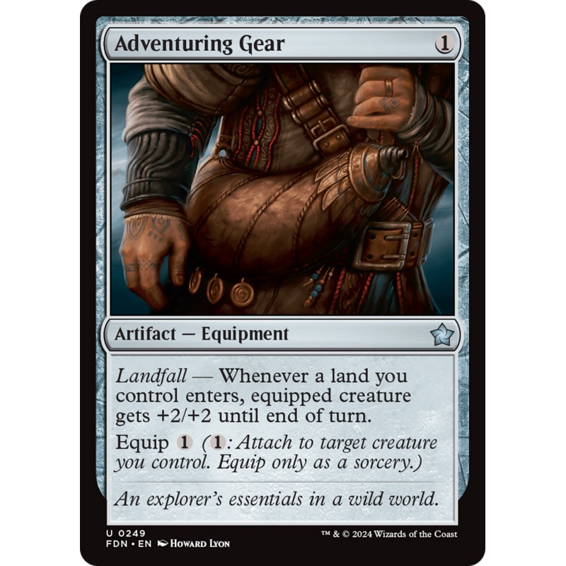 Adventuring Gear (FDN-249) – Foundations Foil [Uncommon]