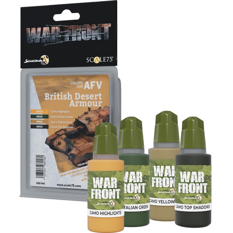 War Front Paint Set: Colors For AFV – British Dersert Armour (Last Chance)