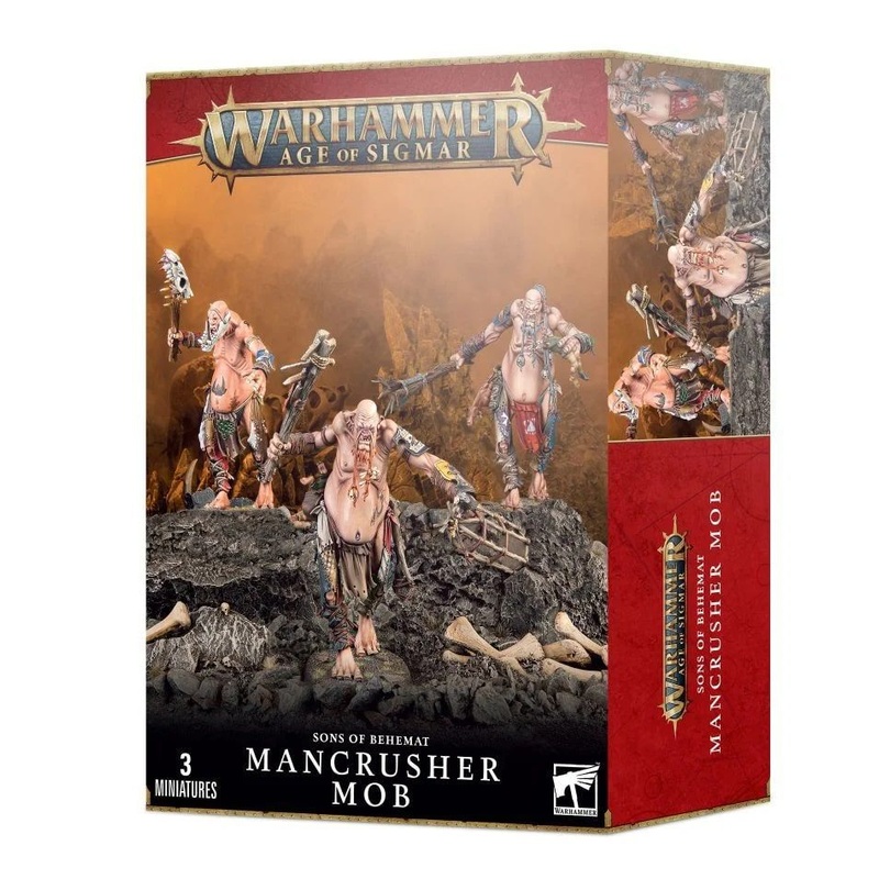 Age of Sigmar Sons of Behemat Mancrusher Mob AoS SBT Mancrusher Mob