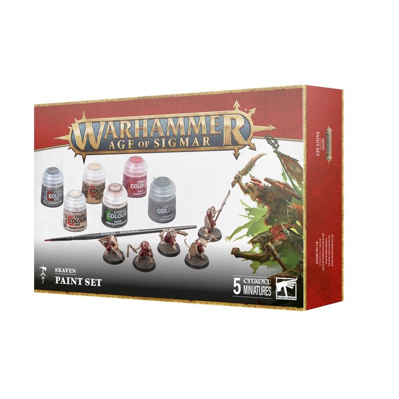 Age of Sigmar Skaven Paint Set (2024) AoS SKV Paint Set
