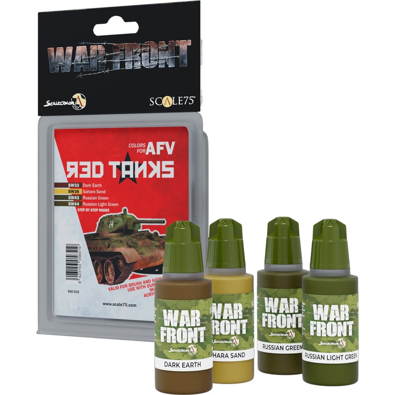 War Front Paint Set: Colors for AFV – Red Tanks (Last Chance)